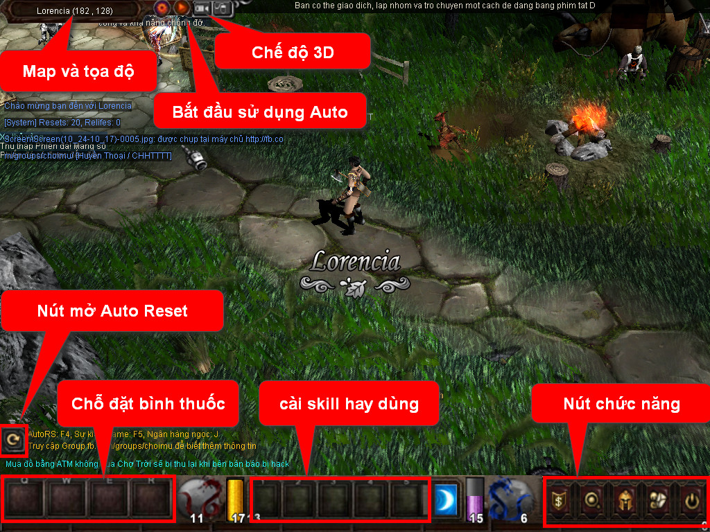 Chức năng chính của Game MU Bảo Việt Chức năng chính của Game MU Bảo Việt