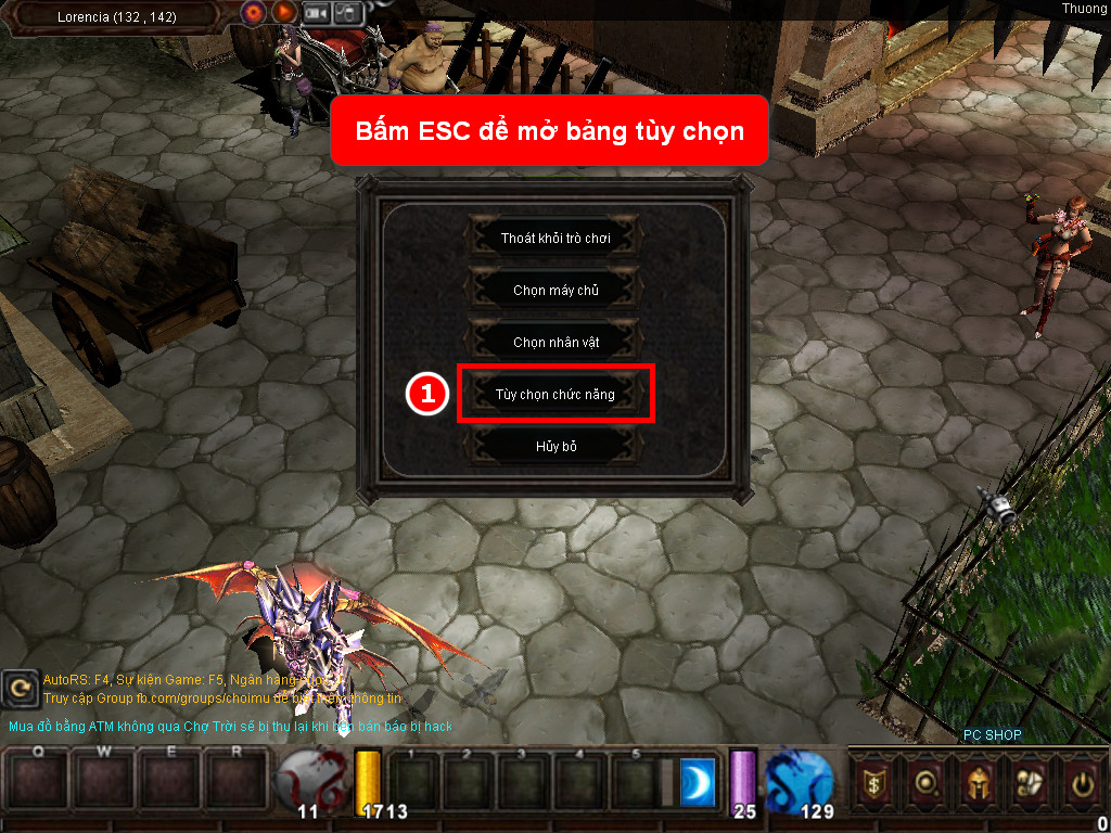 Chức năng chính của Game MU Bảo Việt Chức năng chính của Game MU Bảo Việt